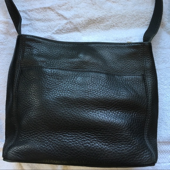 VINTAGE COACH BLACK LEATHER CROSSBODY BAG - Picture 2 of 8